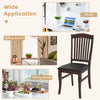 Mid-century armless dining chair in coffee color with ergonomic backrest, suitable for living room and dining areas.