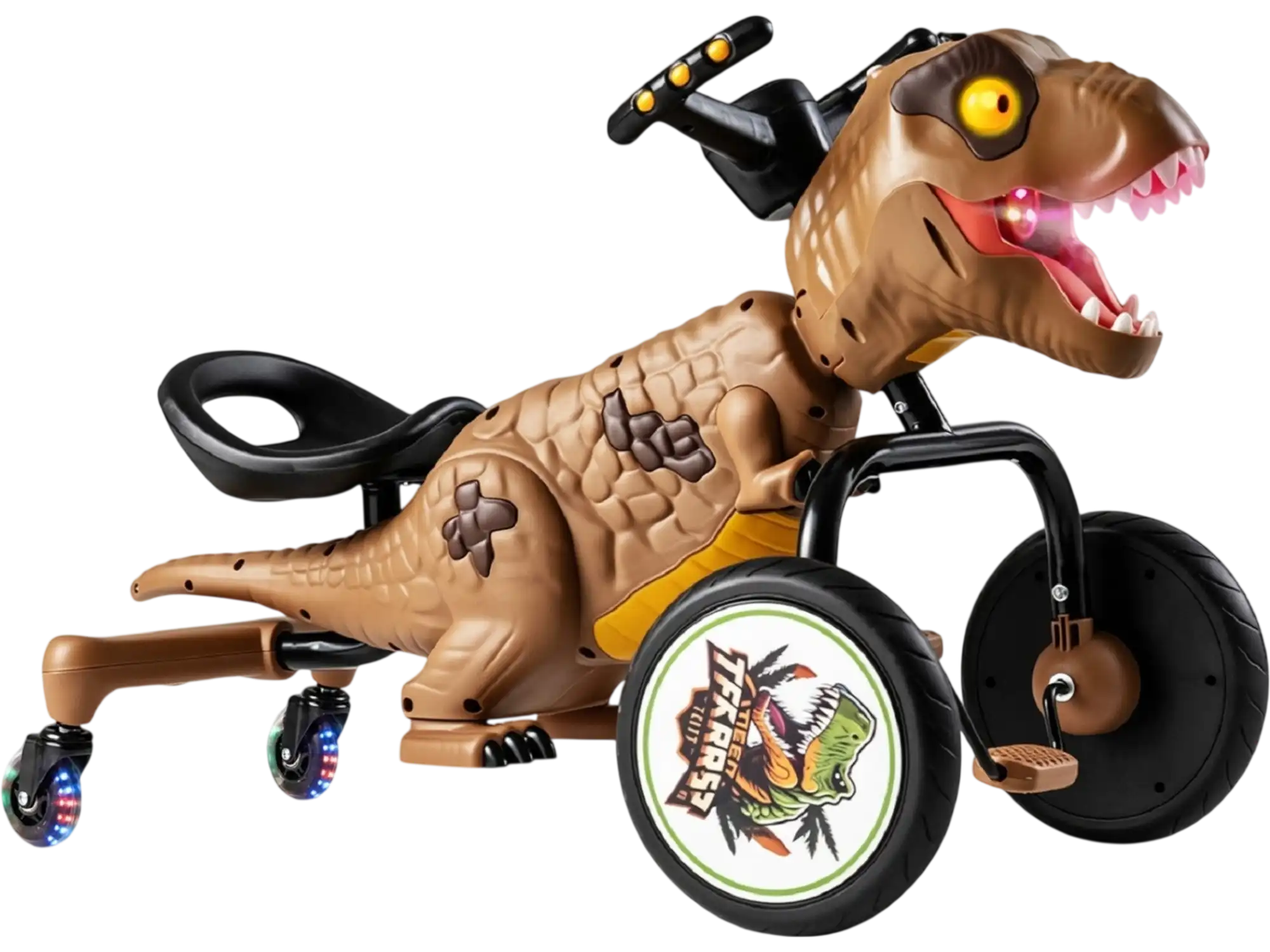Costway Dinosaur Drift Tricycle Lights Spray 360-Degree Spin Mode 89816441 New