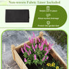 Non-woven fabric liner for 91 x 24 x 16 inch divisible planter box, ensuring soil retention and proper drainage for.