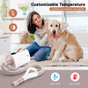 Close-up of the Dog Cat Hair Blower's smart control panel with LED display, showcasing temperature settings for safe.