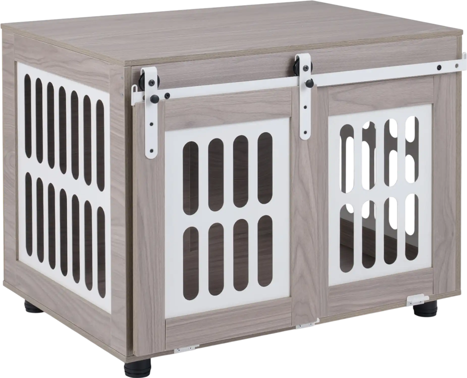 Costway Dog Crate Furniture Sliding Barn Door Small Medium Dogs 35222102 New