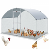 Vevor Metal Chicken Coop 6.5' x 9.8' x 6.4' Dome Walk In Run Waterproof Cover New