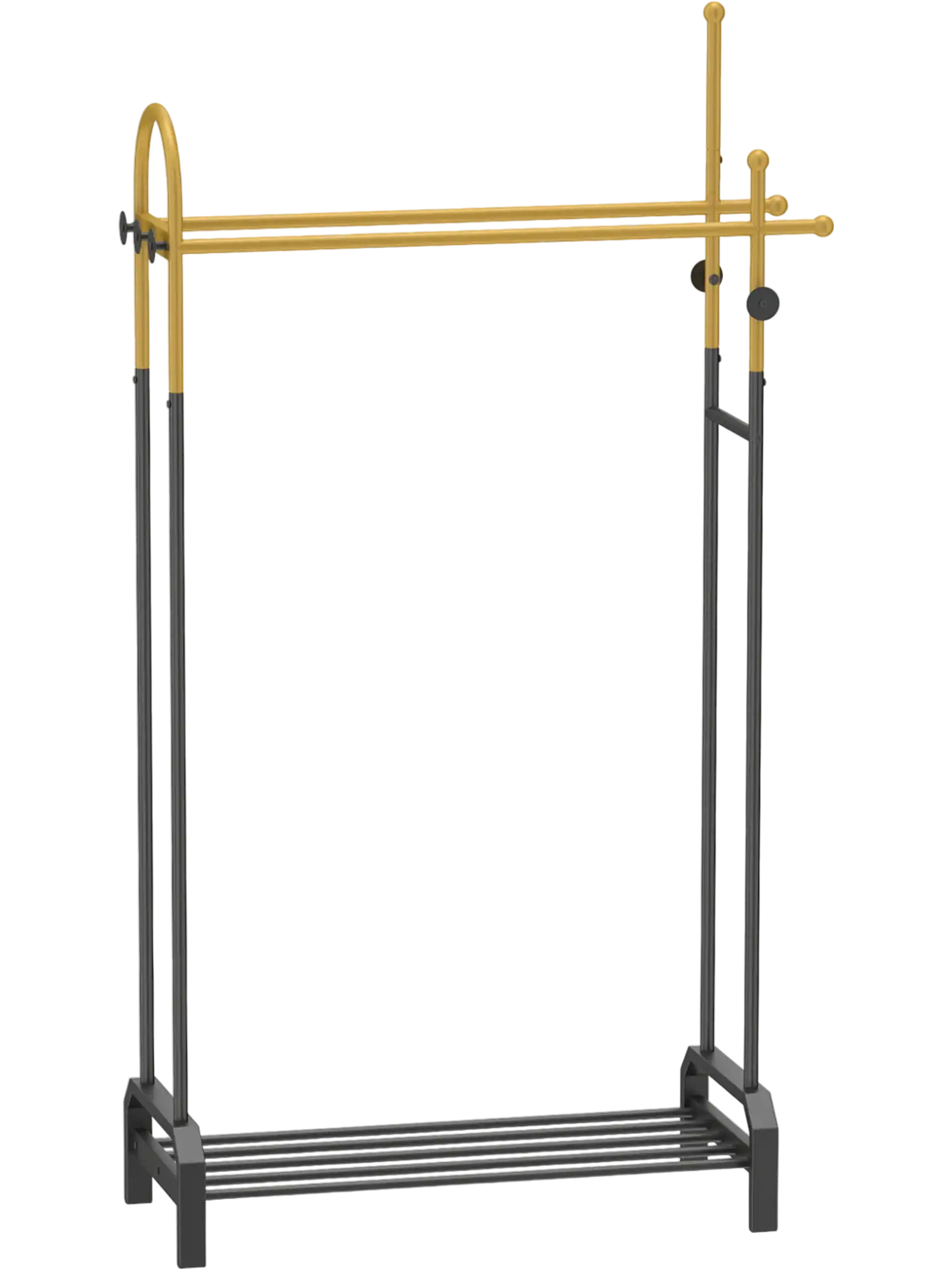 Costway Double Rod Garment Rack Wardrobe 67542373 New