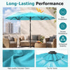 Double-Sided Patio Umbrella with Push Button Tilt Crank Handle - Gallery View 7 of 11