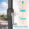 Double-Sided Patio Umbrella with Push Button Tilt Crank Handle - Gallery View 10 of 11