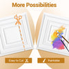 PVC ceiling tiles with 3D patterns, easy to cut and paint, ideal for versatile wall and ceiling applications.