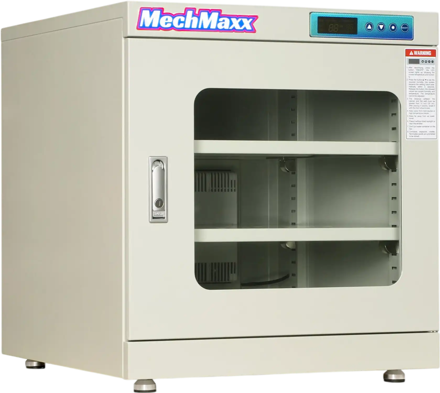 MechMaxx EDC210CW Desiccator Cabinet 210L ESD Electronic Dry Cabinet 1-10% RH Ultra-Low Humidity Storage White New