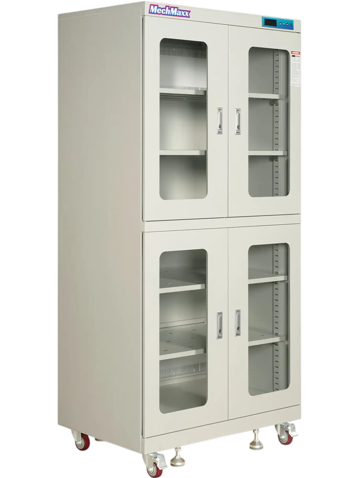 MechMaxx EDC880CW Desiccator Cabinet 1-10% RH Electronic Dry Cabinet 880L ESD Ultra-Low Humidity Storage White New
