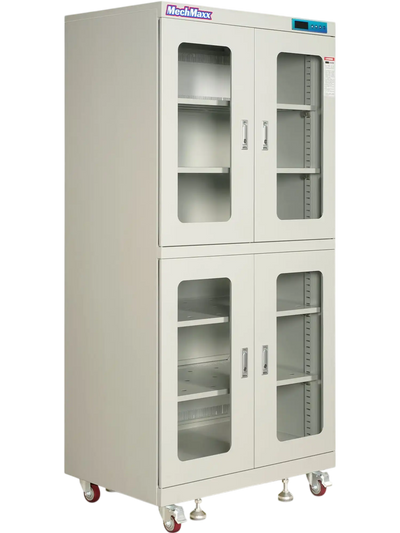 MechMaxx EDC880CW Desiccator Cabinet 1-10% RH Electronic Dry Cabinet 880L ESD Ultra-Low Humidity Storage White New