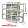 20-60% RH Electronic Dry Cabinet 1430L ESD Desiccator Cabinet Low Humidity Storage,  White,  EDC1430AW-6