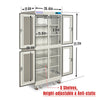 20-60% RH Electronic Dry Cabinet 880L ESD Desiccator Cabinet Low Humidity Storage,  White,  EDC880AW