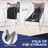 Dual Shot Basketball Arcade Game featuring a sturdy metal frame, electronic scoring, and foldable design for easy.
