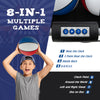 Dual Shot Basketball Arcade Game with 8 game modes, featuring electronic scoring and sturdy metal construction for 1-4.