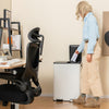 2 x 8 Gal Dual Compartment Trash Can-White - Gallery View 1 of 10