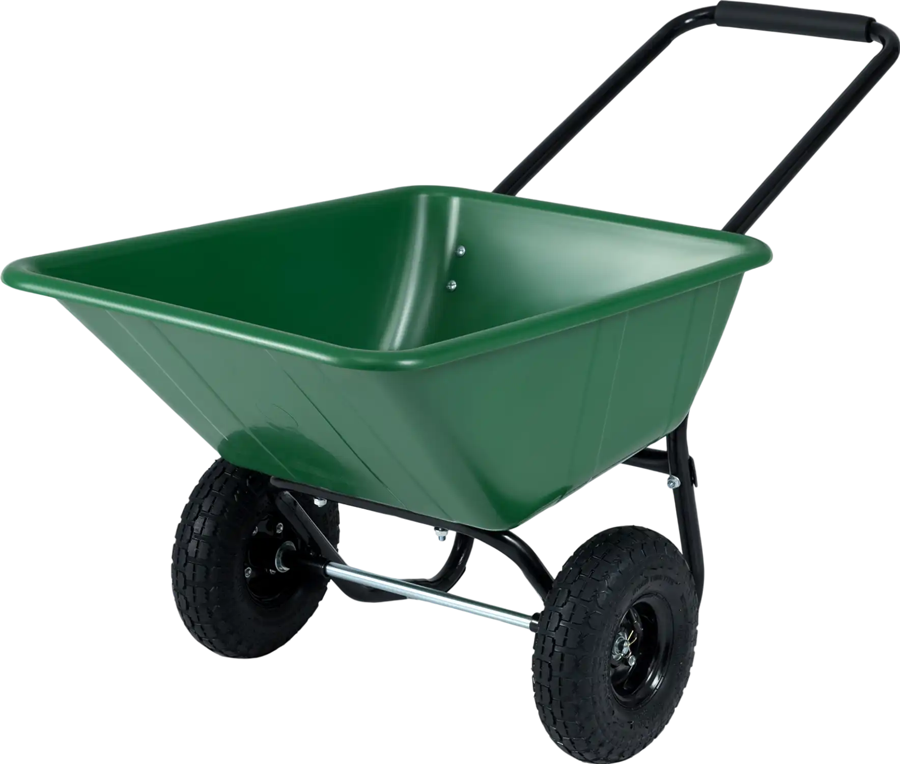 Costway Dual-Wheel Wheelbarrow Garden Utility Cart Pneumatic Tires 18639574 New