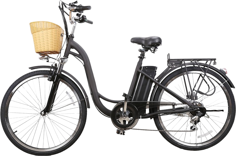 Glarewheel EB-X12 City Electric Bicycle 6 Speed 26