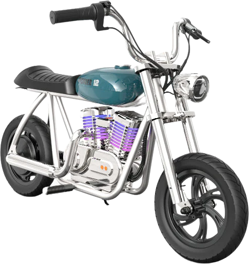 Hyper Gogo Pioneer 12 Plus Electric Kids Motorcycle App Control and Bluetooth Speaker 21.9V 160W 10 MPH 7.5 Mile Range EL-MB05C New