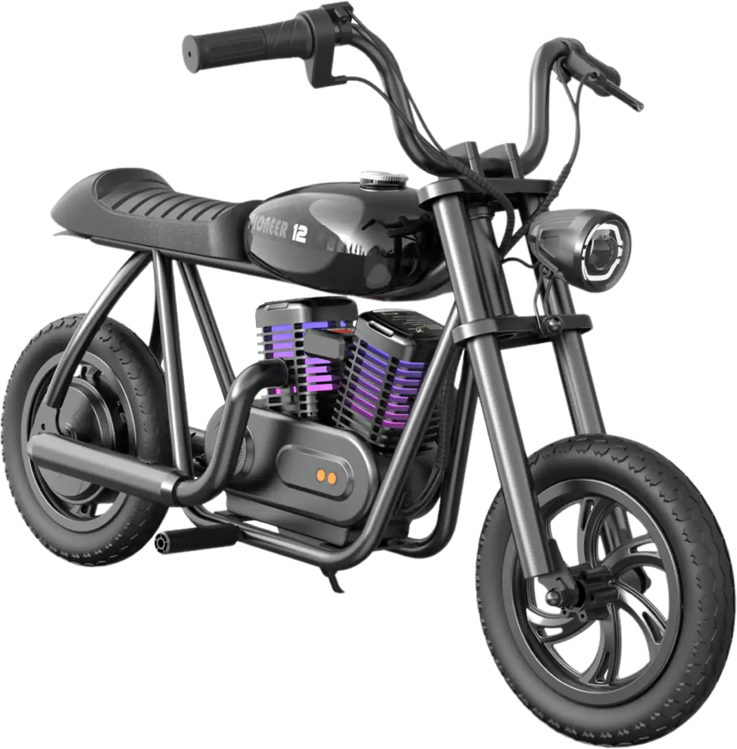 Hyper Gogo Pioneer 12 Plus Electric Kids Motorcycle Bluetooth Speaker 21.9V 160W 10 MPH 7.5 Miles EL-MB05P New