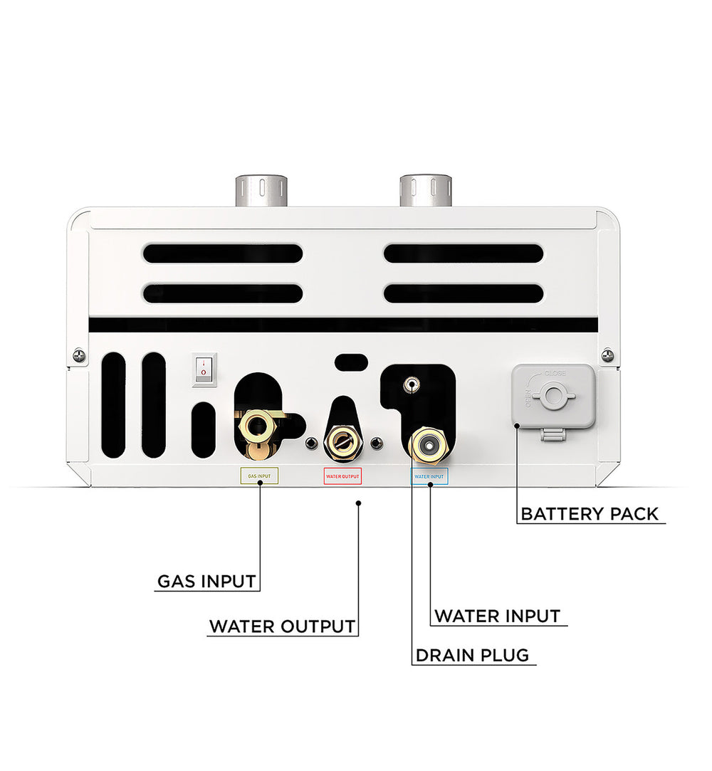 Eccotemp EL10 Luxe Tankless Water Heater Liquid Propane 3.0 GPM Outdoor 80 PSI Manufacturer RFB