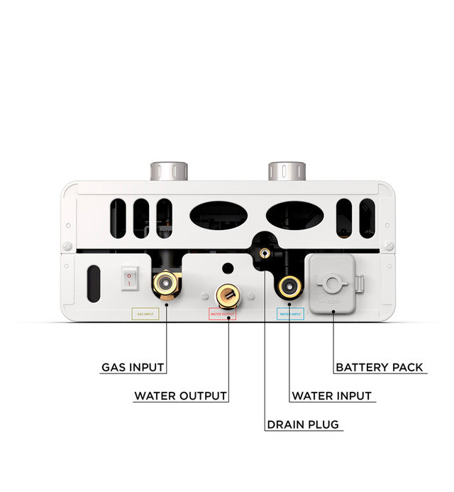 Eccotemp EL5 Luxe Tankless Water Heater Liquid Propane 1.5 GPM Outdoor 80 PSI Manufacturer RFB