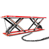 Stationary Electric Hydraulic Parallel Double Scissor Lift Table 3300lb Capacity,  108.3" x 31.5" Platform,  33.9" Lift Height,  UL Certified Motor,  ELT33P