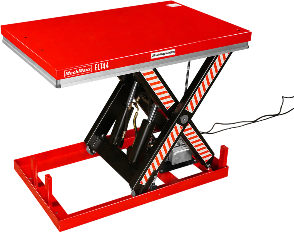 4400lbs Capacity Stationary Powered Hydraulic Lift Table,  51.2" x 33.5" Platform,  41.3" Lift Height,  UL Certified Motor,  ELT44