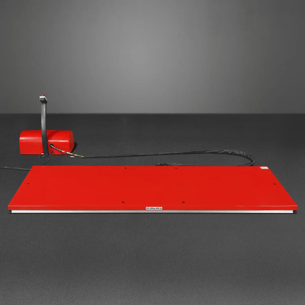 Stationary Electric Hydraulic Parallel Double Scissor Lift Table 6600lb Capacity,  112.9" x 39.4"Platform,  34.3"Lift Height, UL Certified Motor,  ELT66P