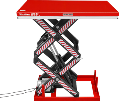 MechMaxx ELTD44L Lift Table 4400 lbs Capacity Stationary Electric Hydraulic Double Scissor 63