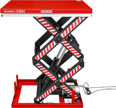 MechMaxx ELTD44 Lift Table 4400 lbs Capacity Stationary Electric Hydraulic Double Scissor 51.2