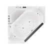 Empava Bathtub 59" Alcove Corner Massage Whirlpool Inline Heater LED with Left Drain New