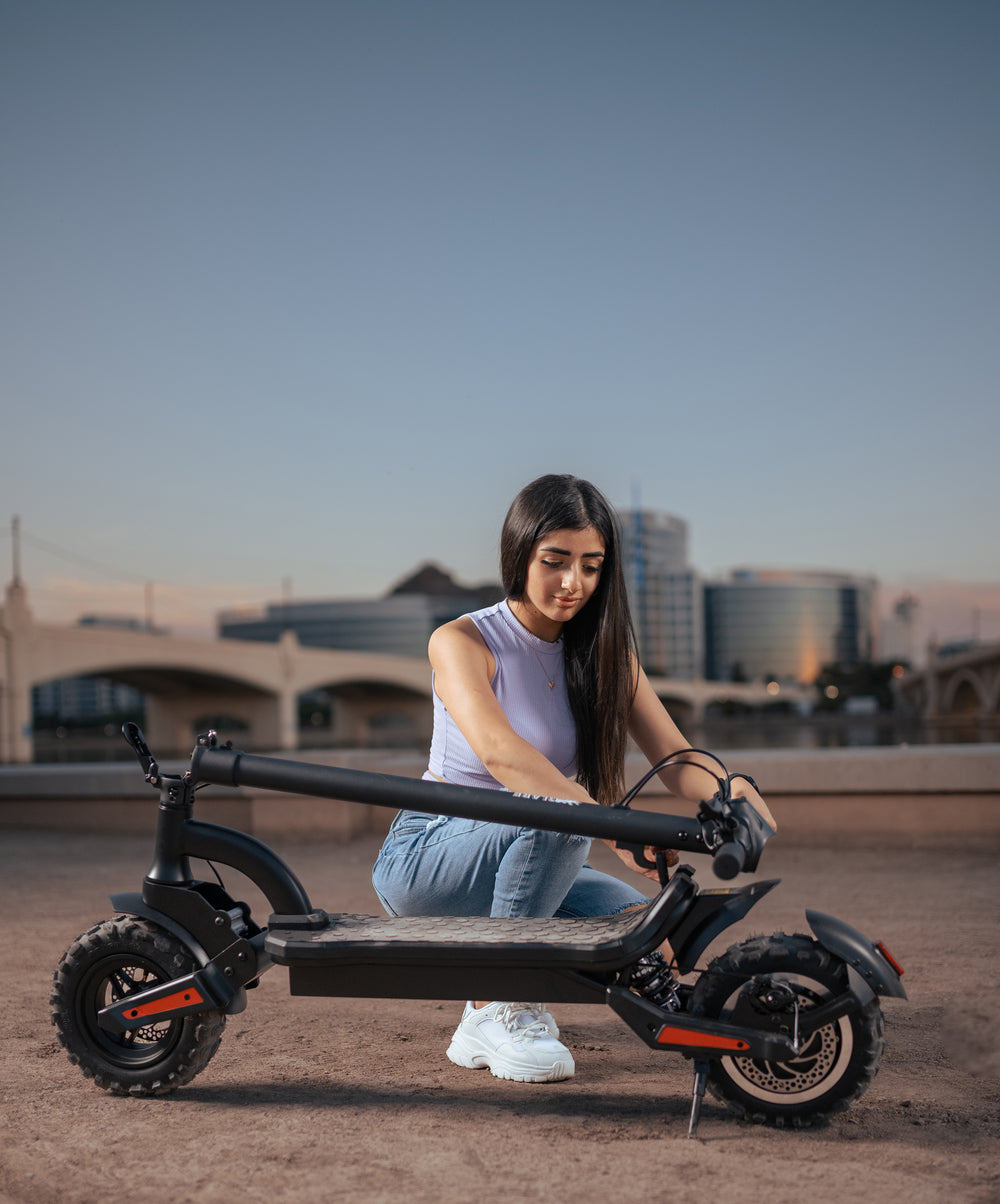 Glarewheel ES-S12PRO Folding Electric Scooter 30 Mile Range 25 MPH 500W 48V 12.5Ah New
