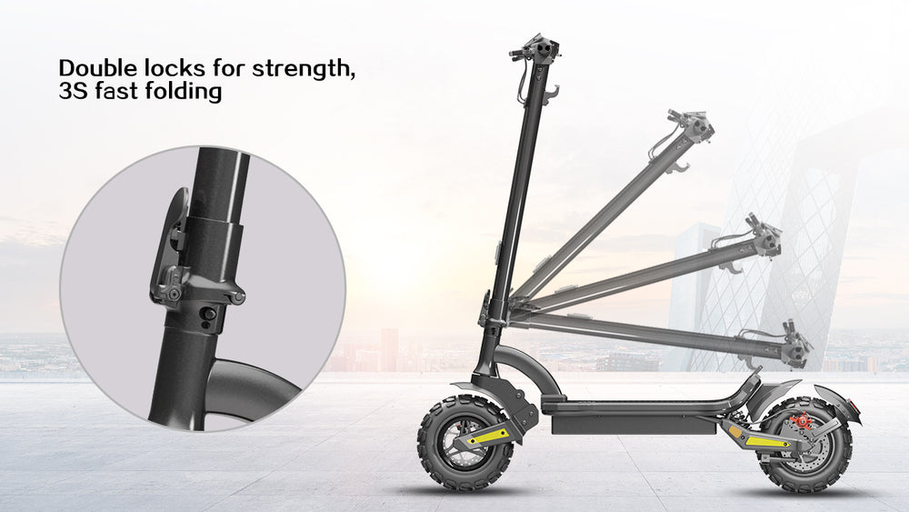 Glarewheel ES-S12PRO Folding Electric Scooter 30 Mile Range 25 MPH 500W 48V 12.5Ah New