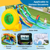 480W bounce house blower with handle, designed for quick inflation of inflatables, featuring safety switch and ground.