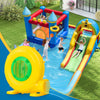610W bounce house blower with handle, designed for quick inflation and safety, ideal for inflatables and outdoor fun.