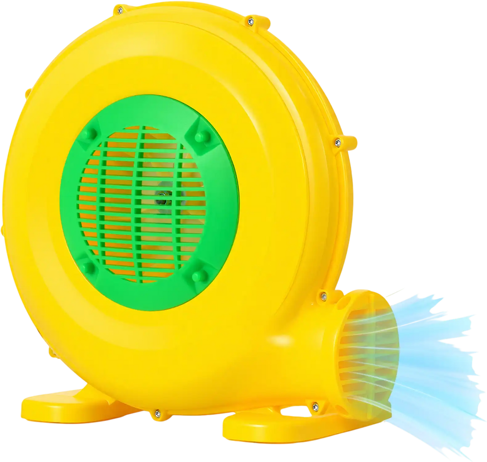 610W Bounce House Blower with Handle and Ground Stakes