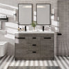 Eviva Lugano 48" Bathroom Vanity Double Sinks Integrated and Acrylic Countertop New