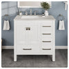 Eviva Aberdeen 36" Bathroom Vanity Single Sink Undermount Carrara Quartz Countertop New
