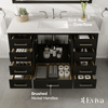 Eviva Aberdeen 48" Bathroom Vanity Single Sink Undermount Carrara Quartz Countertop New