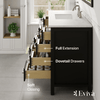 Eviva Aberdeen 48" Bathroom Vanity Single Sink Undermount Carrara Quartz Countertop New
