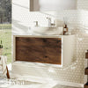 Eviva Santa Monica Bathroom Vanity 30" x 22" Wall Mount Single Sink Vessel Acrylic Countertop New