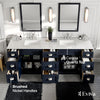 Eviva Epic 84" Bathroom Vanity Double Sinks Undermount Carrara Quartz Countertop New