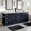 Eviva Epic 84" Bathroom Vanity Double Sinks Undermount Carrara Quartz Countertop New