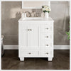 Eviva Acclaim 28" Bathroom Vanity Single Sink Undermount Carrara Quartz Countertop New