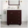 Eviva Acclaim 30" Bathroom Vanity Single Sink Undermount Carrara Quartz Countertop New