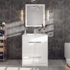 Eviva Lugano 30" Bathroom Vanity Single Sink Integrated and Acrylic Countertop New