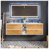 Eviva Vienna 75" Bathroom Vanity Wall Mount Double Sinks Integrated Acrylic Countertop New