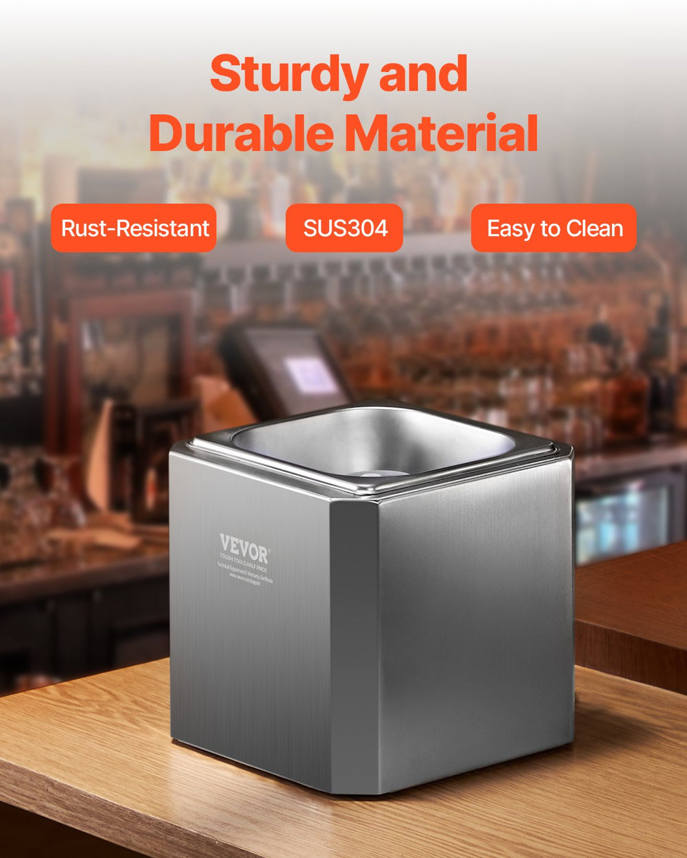 Vevor CO2 Glass Froster Press-Down Dry Ice Beer and Cocktail Chiller with LED Light New