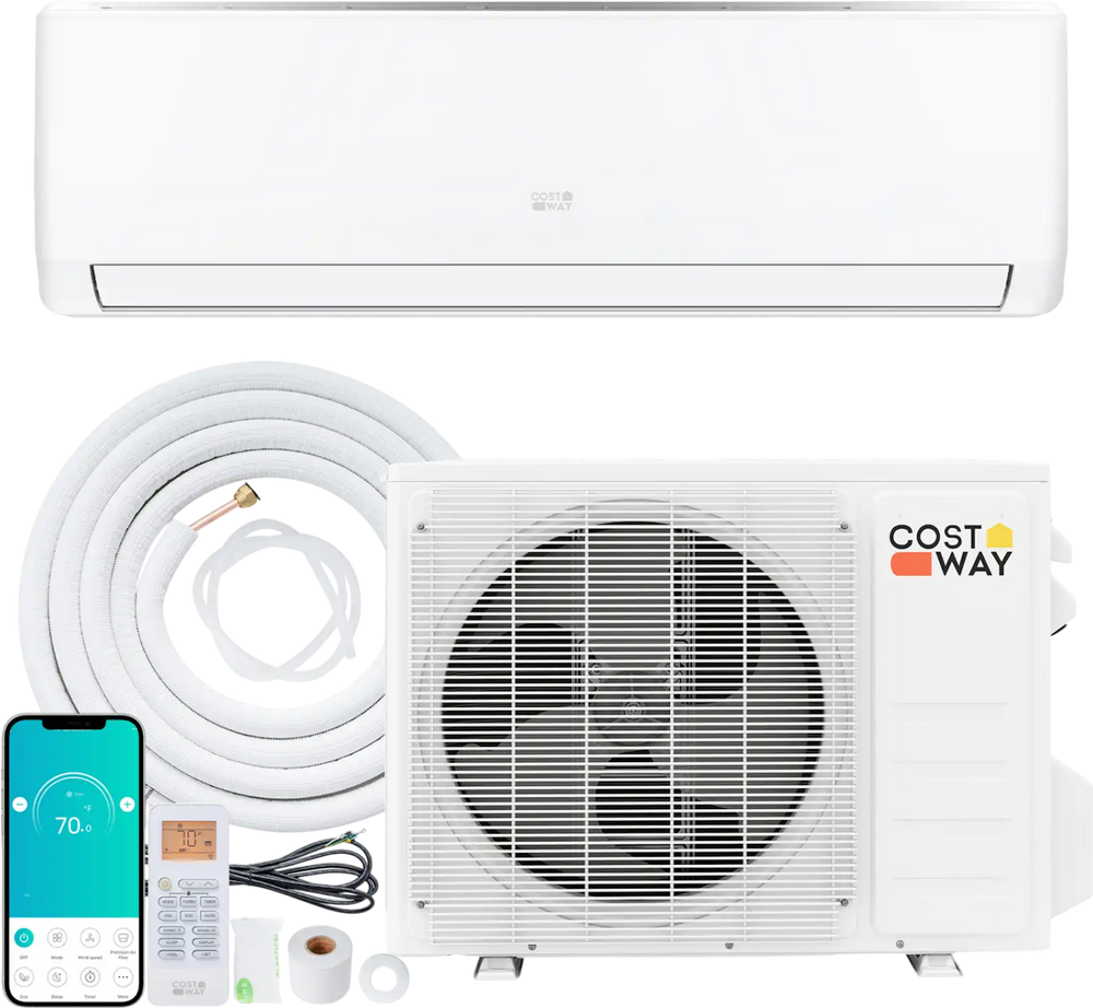 EcoGuard Series 12000 BTU 20 SEER2 208-230V Mini Split Air Conditioner and Heater