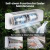 Self-cleaning mini split air conditioner with removable filters, ideal for efficient maintenance and consistent comfort.