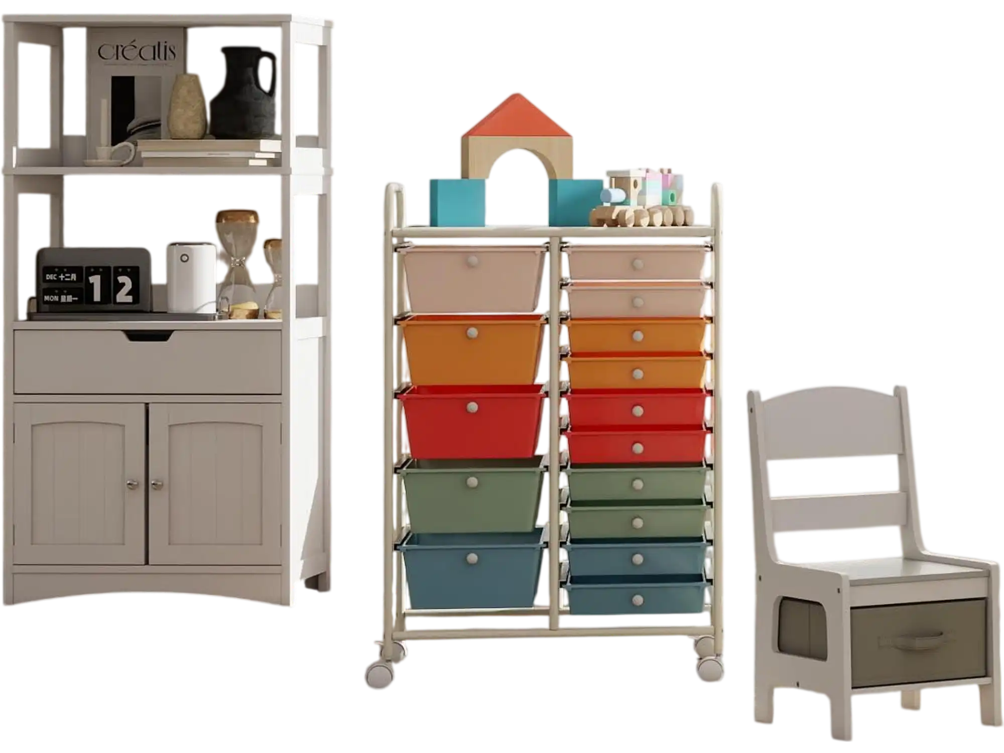 Costway Compact Dining Storage Living Room Bundle 73086428 New